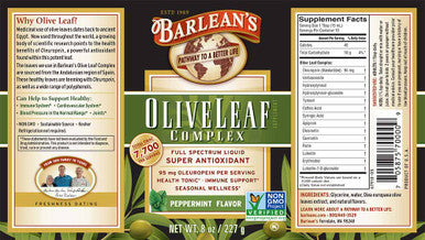 Barlean's Organic Oils Olive Leaf Complex Peppermint