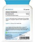Bee Propolis High Strength 1000mg 90 Capsules (V) . Immune Support Natural Supplement Rich in Functional antioxidants. Made in The UK by Health4All
