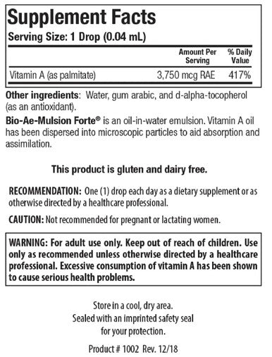 Biotics Research Bio-Ae-Mulsion Forte 1 Oz
