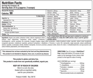 Biotics Research Nutriclear Free 20 Oz