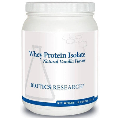 Biotics Research Whey Protein Isolate - Natural Vanilla Flavor 16 Oz