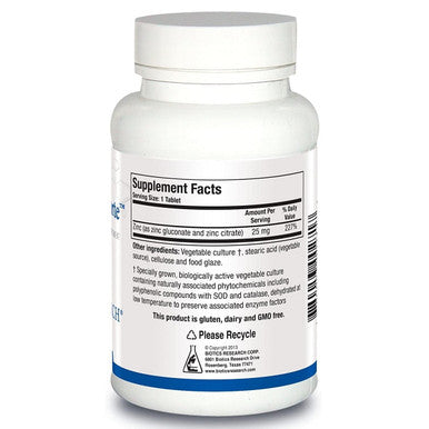 Biotics Research Zn-Zyme Forte 100 Tablets