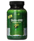 Irwin Naturals Biotin-6000 60 Liquid Softgels