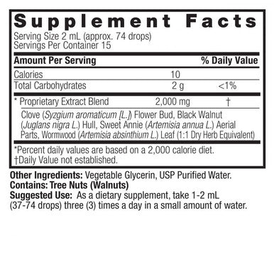 Nature's Answer Cb Black Walnut & Wormwood 1 oz