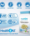 Boswellia Serrata 2800Mg 120 Capsules (V) . (Not Tablets) Strong Anti-Inflammatory Oa & Joint Support. Vegan. Made In The Uk By Health4All