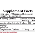 Buffered Magnesium Bisglycinate 113 gms by Kirkman Labs