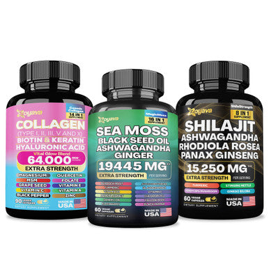 Zoyava Sea Moss Magic Shilajit Power & Cosmic Collagen Complex