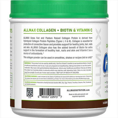 Allmax Nutrition Collagen Peptides Powder + Vitamins Chocolate