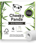Cheeky Panda 100% Bamboo Toilet Tissue 4 Pack