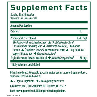 Calm Restore 60 Liquid Phyto-Caps by Gaia Herbs