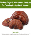 Om Mushroom Superfood Reishi Mushroom Capsules 30 Servings