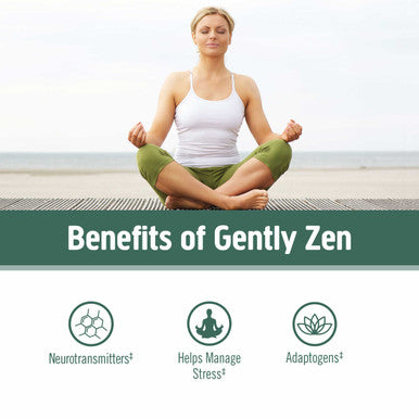 Om Mushroom Superfood Gently Zen Mushroom Capsules 30 Servings