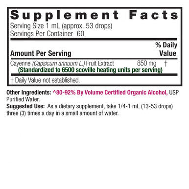 Nature'S Answer Cayenne Pepper Tincture 2 Fluid Ounce | Natural Metabolism Booster | Supports Cardiovascular System | Supports Digestion & Circulation
