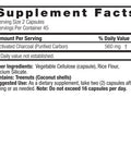 Nature's Answer Activated Charcoal Natural Origin Vegetarian Capsules 90 ea
