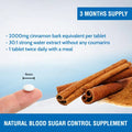 Cinnamon 2000mg 90 Tablets (V) (not Capsules) for Blood Sugar Control Made in The UK by Health4All