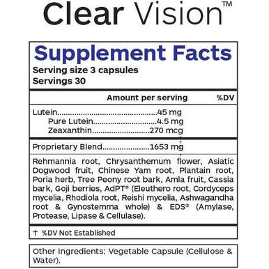 Clear Vision 90 vegcaps by Professional Botanicals