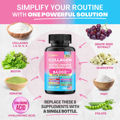 Zoyava Cosmic Collagen Beauty Complex 64000Mcg