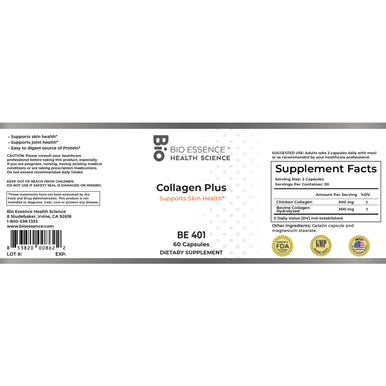 Collagen Plus 60 caps by Bio Essence Health Science
