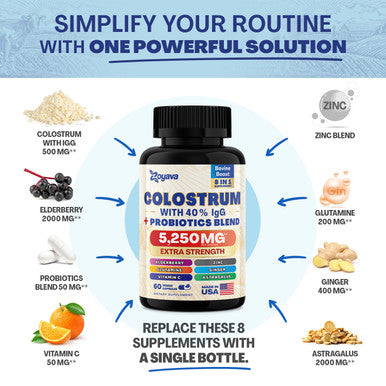 Zoyava Highly Potent Bovine Colostrum Capsules 5250 Mg