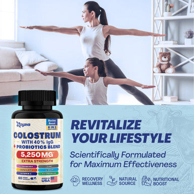 Zoyava Highly Potent Bovine Colostrum Capsules 5250 Mg