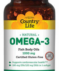 Country Life Omega-3 1000 mg Fish Oil