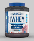 Applied Nutrition Critical Whey Protein Powder Shake Gold Muscle Building Supplement with Glutamine & High Standard Amino Acids BCAA 2.27kg - Servings 67 (Strawberry Milkshake)