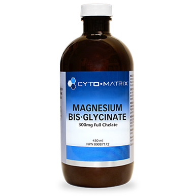 Cyto-Matrix Magnesium Bis-glycinate - 300mg Full Chelate 450 ml