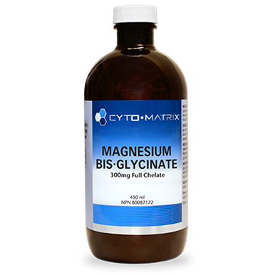 Cyto-Matrix Magnesium Bis-glycinate - 300mg Full Chelate 450 ml