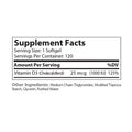 Zahler's Vitamin D3 Softgels 1000 Iu General Health 120 Softgels