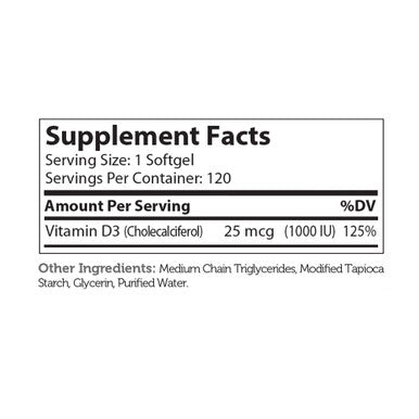 Zahlers Vitamin D3 Softgels 1000 Iu General Health 250 Softgels