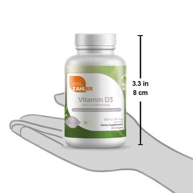 Zahlers Vitamin D3 Softgels 5000 Iu General Health 120 Softgels