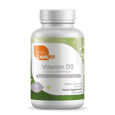 Zahlers Vitamin D3 Softgels 5000 Iu General Health 120 Softgels