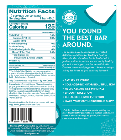Collagen Fiber Bar - Chocolate Coconut