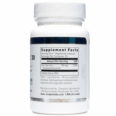 Opti-Zinc 30 mg 90 vcaps by Douglas Labs