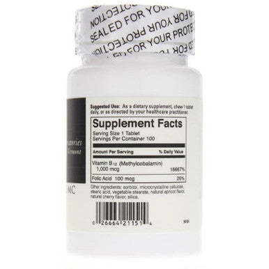 DaVinci Labs Chewable B12-MC 100 Tablets
