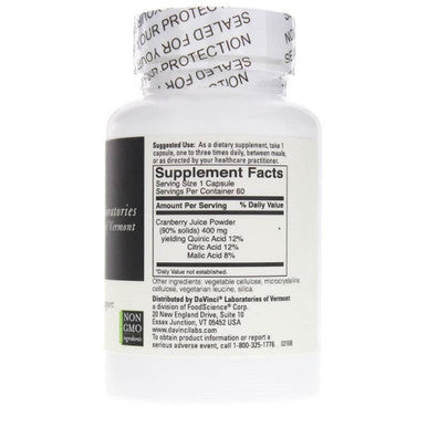 DaVinci Labs Cranberry 60 Capsules