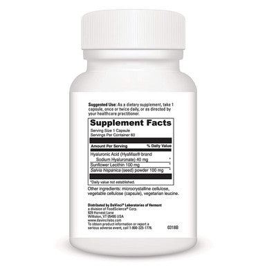 DaVinci Labs Hyaluronic Acid 60 Capsules