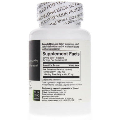 DaVinci Labs Saw Palmetto 90 Capsules