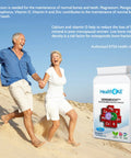 Densiboost Bone Remineralisation 60 Capsules (not Tablets) with Calcium, Magnesium, Manganese, Phosphorus, Copper, Boron, Zinc and Vitamins D3 and K2 MK-7. Made in The UK by Health4All