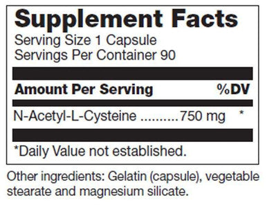 Douglas Laboratories N-Acetyl-L-Cysteine 750 mg.