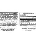 Ecological Formulas Chromium Cruciferate 200mcg 30 Capsules