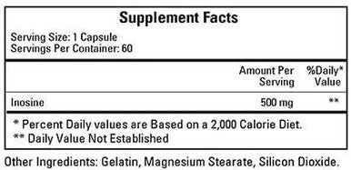 Ecological Formulas/Cardiovascular Research Inosine(Liposome enhanced) 500mg