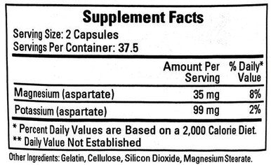 Ecological Formulas/Cardiovascular Research Isotonic Min. Formula (Mg/K Aspartate)