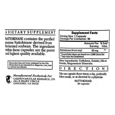 Ecological Formulas Nattokinase 50mg 90 Capsules