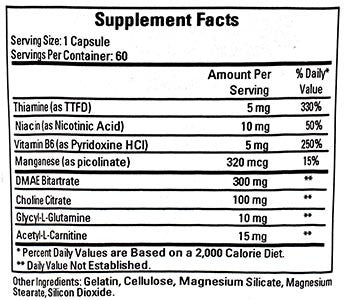 Ecological Formulas/Cardiovascular Research Cognitive Nutrition
