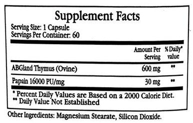 Ecological Formulas/Cardiovascular Research LTP(Lyphoactivated Thymic Peptides)