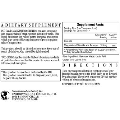 Ecological Formulas Magnesium Solution 8 oz