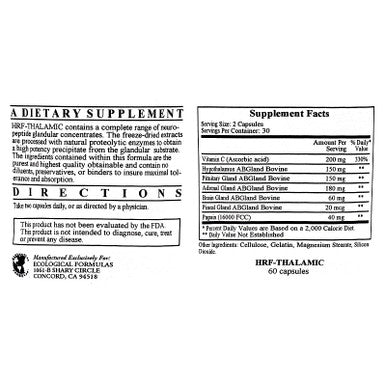 Ecological Formulas HRF-Thalamic 60 Capsules
