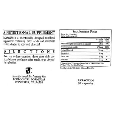 Ecological Formulas Paracidin 90 Capsules