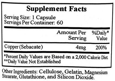 Ecological Formulas/Cardiovascular Research Pro-Copper S.O.D.